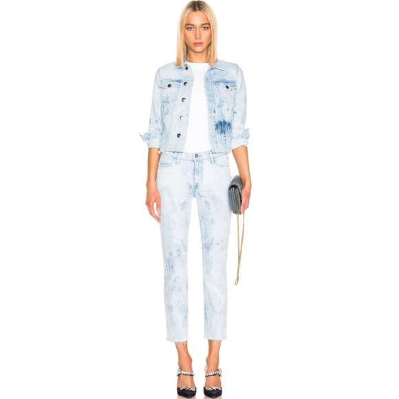 NEW FRAME REVOLVE DISTRESSED STRAIGHT LEG JEANS - Picture 8 of 8